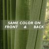 Fcosie Extra Long 132 Inches Linen Curtains for High Ceiling Living Room Bedroom, 11 FT Nickel Grommets Custom Made Drapes, Green Privacy Drapery for Loft Sliding Door, 1 Panel, 50" Wx132 L view 4