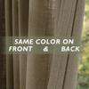 Fcosie Extra Long 132 Inches Linen Curtains for High Ceiling Living Room Bedroom, 11 FT Nickel Grommets Custom Made Drapes, Cornstalk Privacy Drapery for Loft Sliding Door, 1 Panel, 50" Wx132 L view 4