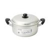 Pearl Metal HB-6437 Cellet Cook Two-Handled Pot, 9.4 inches (24 cm), Aluminum, For Gas Stoves Only view 1