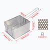 Deep Fry Basket Stainless Steel Frying Basket with Removable Handle Rectangular French Fries Basket for Snack Bars, Restaurants, Coffee Shops Kitchen Cooking Tools (Size : C) view 2