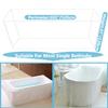 15PCS Disposable Bathtub Cover Liner, ANTFEES Large Bathtub Lining Plastic Bag Cover for Salon, Household and Hotel Bath Tubs (102" x47") view 2
