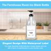 The Farmhouse Room Inc. Soap Dispenser Bathroom - Pump Bottle Dispenser for Laundry Detergent Liquid - BPA Free & PET Plastic 1/2 Gallon Bottle with Waterproof Label for Household Products - 64oz view 2