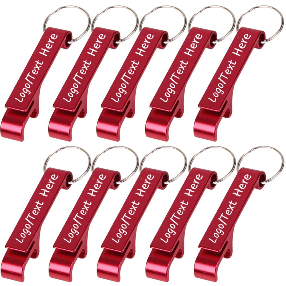 150PCS Custom Personalized Bottle Opener Keychain Bulk Engraved with Logo Text for Men Women,Customized Metal Aluminum Bottle Opener Keychains Wedding Party Favors Gifts