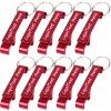 150PCS Custom Personalized Bottle Opener Keychain Bulk Engraved with Logo Text for Men Women,Customized Metal Aluminum Bottle Opener Keychains Wedding Party Favors Gifts view 1