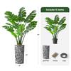 Artificial Tree in Contemporary Pattern Planter, Fake Monstera Silk Tree for Indoor and Outdoor Home Decoration - 65" Overall Tall (Plant Pot Plus Tree) view 3
