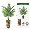 Artificial Tree in Contemporary Planter, Fake Areca Tropical Palm Silk Tree for Indoor and Outdoor Home Decoration - 66" Overall Tall (Plant Pot Plus Tree) view 3