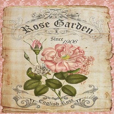 Krouterebs Rose Garden Vintage Style Vintage Style Metal Tin Sign Home,Living Room,Kitchen,Dining Room,Bedroom,Farmhouse,Wall Decoration 6" x 8"