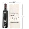 Socive Retirement Wine Bag, Retired Gifts Wine Bags, Pairs Well With Retirement, Gift for Him or Her, Leaving Gift for Colleagues Best Friends Coworkers Boss Nurse Teachers view 2
