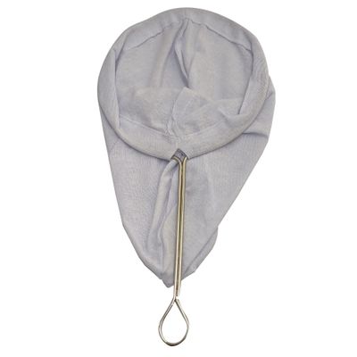 Thai Tea & Coffee Strainer 6" | Reusable Cotton Filter with Handle | Authentic Thai Style Cloth for Traditional Street Drinks | Large Fine Mesh for Thai Iced Tea, Herbal Coffee, Milk Tea