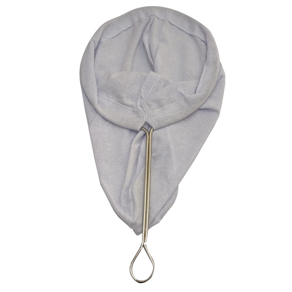 Thai Tea & Coffee Strainer 6" | Reusable Cotton Filter with Handle | Authentic Thai Style Cloth for Traditional Street Drinks | Large Fine Mesh for Thai Iced Tea, Herbal Coffee, Milk Tea