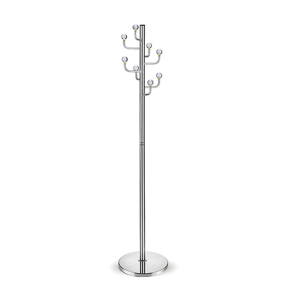 ZXXMZ Freestanding Coat Rack Metal Coat Rack,Freestanding Coat Tree with 8 Hooks, Hallway Entryway Hat Organizer Standing for Bedroom Office Cactus Shape Stable and Sturdy (Color : A)