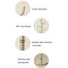 ZXXMZ Freestanding Coat Rack Metal Coat Rack,Freestanding Coat Tree with 8 Hooks, Hallway Entryway Hat Organizer Standing for Bedroom Office Cactus Shape Stable and Sturdy (Color : A) view 3