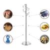 ZXXMZ Freestanding Coat Rack Metal Coat Rack,Freestanding Coat Tree with 8 Hooks, Hallway Entryway Hat Organizer Standing for Bedroom Office Cactus Shape Stable and Sturdy (Color : A) view 4
