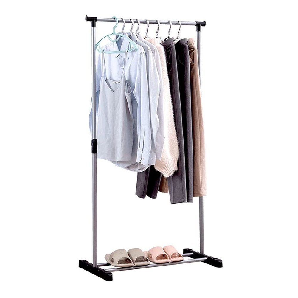 ZXXMZ Freestanding Coat Rack Floor-Standing Coat Rack Coat Rack Nordic Single Pole Movable Hang Coat Hanger Retail Display Coat Stand Stable and Sturdy (Color : A)