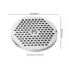 Meat Grinder Disc Replacement, Carbon Steel 62.8mm view 2