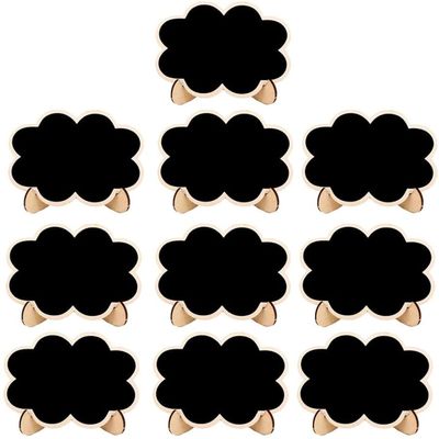 10pcs Chalkboards Signs with Easel Stand Mini Chalkboards Place Card Sign for Wedding Message Party Supply