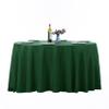 Ascoza 2pack 120 Inch Hunter Round Tablecloth in Washable Polyester Fabric for Wedding/Banquet/Restaurant/Parties view 1