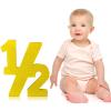 Chunful Half Number Sign Glitter 1/2 Baby Birthday Party Supplies Half Birthday Decorations Freestanding 6 Month Photo Prop Decorative Wooden Numbers for Table Centerpieces Baby Boy Girl(Gold) view 1