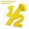 Chunful Half Number Sign Glitter 1/2 Baby Birthday Party Supplies Half Birthday Decorations Freestanding 6 Month Photo Prop Decorative Wooden Numbers for Table Centerpieces Baby Boy Girl(Gold) view 2