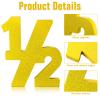 Chunful Half Number Sign Glitter 1/2 Baby Birthday Party Supplies Half Birthday Decorations Freestanding 6 Month Photo Prop Decorative Wooden Numbers for Table Centerpieces Baby Boy Girl(Gold) view 3