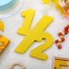 Chunful Half Number Sign Glitter 1/2 Baby Birthday Party Supplies Half Birthday Decorations Freestanding 6 Month Photo Prop Decorative Wooden Numbers for Table Centerpieces Baby Boy Girl(Gold) view 4