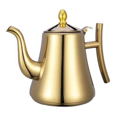 1. 5L Stainless Steel, Tea Kettle With Filter Water Pot Tea Maker for Home Restaurant (Golden)