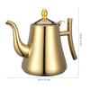 1. 5L Stainless Steel, Tea Kettle With Filter Water Pot Tea Maker for Home Restaurant (Golden) view 2