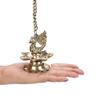 Frienemy Presents Brass Hanging Peacock Diya Pair with Chain Deepak Deepam Hanger Large Oil Lamp 16 Inches #Frienemy-606 view 3