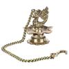 Frienemy Presents Brass Hanging Peacock Diya Pair with Chain Deepak Deepam Hanger Large Oil Lamp 16 Inches #Frienemy-606 view 4