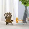 Frienemy Presents Brass Twin Peacock Over Carving Table Diya (Yellow_5 Inch X 4 Inch X 6 Inch) #Frienemy-249 view 1