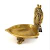 Frienemy Presents Brass Twin Peacock Over Carving Table Diya (Yellow_5 Inch X 4 Inch X 6 Inch) #Frienemy-249 view 2