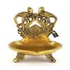 Frienemy Presents Brass Twin Peacock Over Carving Table Diya (Yellow_5 Inch X 4 Inch X 6 Inch) #Frienemy-249 view 4