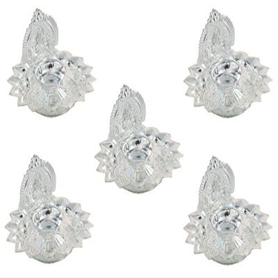 Frienemy Presents Silver-Plated Lakshmi Diya (Silver) #Frienemy-452