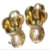 Frienemy Presents Original Brass,S Rose Model Traditional Diya,Deepam,Deep Set of 2 Pcs Dimention 666 Cms #Frienemy-619 view 2