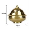 Frienemy Presents Brass Apple Shape Akhand Diya with Designed Star Holes On Top (Gold) #Frienemy-836 view 2