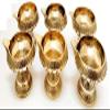 Frienemy Presents Handcrafted Solid Brass Diya .Diameter Size 2.7 Inch .Beautiful Design Brass Pooja Deepak .Indian Pooja Oil Diya .Brass Pooja Lamp.Diwali Gifts .Set #Frienemy-141 view 1