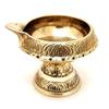 Frienemy Presents Handcrafted Solid Brass Diya .Diameter Size 2.7 Inch .Beautiful Design Brass Pooja Deepak .Indian Pooja Oil Diya .Brass Pooja Lamp.Diwali Gifts .Set #Frienemy-141 view 2