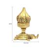 Frienemy Presents Lotus Engraved Buddha Over Elephant Candle Brass Oil Lamp Diya #Frienemy-697 view 3