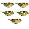 Frienemy Presents 5 Pcs Golden Brass Kuber Diya Dia Oil Lamp for Puja Decoration Lightning #Frienemy-156 view 1