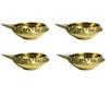 Frienemy Presents 4 Pcs Golden Brass Kuber Diya Dia Oil Lamp for Puja Decoration Lightning #Frienemy-686 view 1
