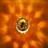 Frienemy Presents Cylindrical Brass Akhand Diya with Decorative Crystals Oil Lamp Lantern Cylindrical Shape | Diya for Puja and Festival Decoration - 18Cm #Frienemy-772 view 4