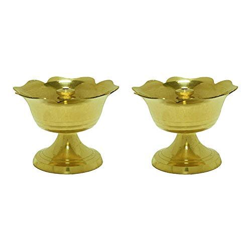 Frienemy Presents Brass Liilly Piyali Deep/Diya for Pooja (Set of 2) #Frienemy-846