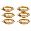 Frienemy Presents Handmade Indian Puja Brass Diya for Diwali (Set of 6) Lamp Engraved Design Kuber Diya for Deepawali - 2.5 Inch #Frienemy-615 view 2