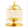 Frienemy Presents Brass Akhand Jyot Diya with Molded Glass & Stand, Oil Puja Lamp, Home Temple Decor, Diwali Gift Item, 10.9'' Cm #Frienemy-865 view 1