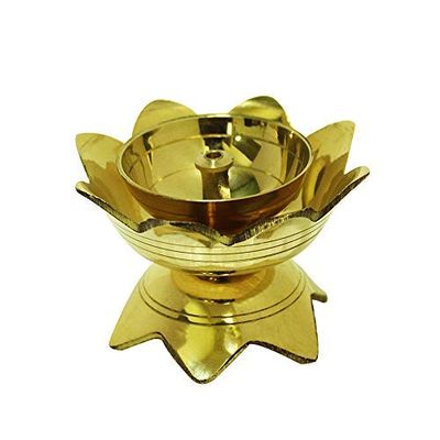 Frienemy Presents Traditional Brass Nanda Deepam/Traditional Puja Diya/Pooja Oil Lamp (Set of 1) #Frienemy-696