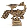 Frienemy Presents Brass Peacock Design Oil Wick Diya (Brown_7 Inch X 2 Inch X 5.5 Inch) #Frienemy-586 view 3