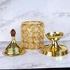 Frienemy Presents Collection Brass Akhand Jyot Diya with Decorative Crystals Oil Lamp Lantern for Diwali, Puja and Festival Decoration(Size: 19X8X8 Cm) #Frienemy-020 view 4