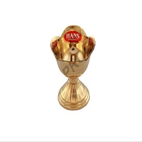 Frienemy Presents Brass Rose Diya/Traditional Pooja Oil Lamp for Home Temple Pooja Purpose; Piece of Two (Size : 6.2 * 6.7 Inches) (Medium) #Frienemy-690