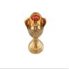 Frienemy Presents Brass Rose Diya/Traditional Pooja Oil Lamp for Home Temple Pooja Purpose; Piece of Two (Size : 6.2 * 6.7 Inches) (Medium) #Frienemy-690 view 1