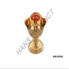 Frienemy Presents Brass Rose Diya/Traditional Pooja Oil Lamp for Home Temple Pooja Purpose; Piece of Two (Size : 6.2 * 6.7 Inches) (Medium) #Frienemy-690 view 2
